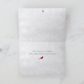 Geen sneeuwvlok ooit herfsten In de verkeerde plaa Feestdagen Kaart (Binnen)