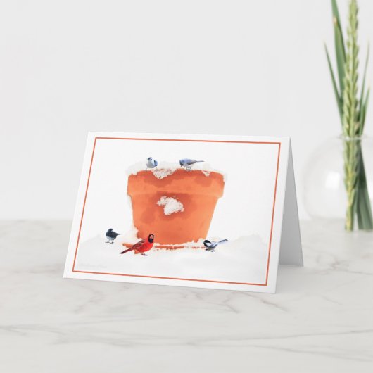 Geen sneeuwvlok ooit herfsten In de verkeerde plaa Feestdagen Kaart (Voorkant)