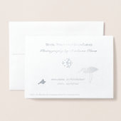 Geen sneeuwvlok ooit herfsten in de verkeerde plaa folie kaarten (Met envelop)