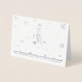 Geen sneeuwvlok ooit herfsten in de verkeerde plaa folie kaarten (Voorkant)