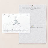 Geen sneeuwvlok ooit herfsten in de verkeerde plaa folie kaarten (Display)