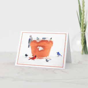 Geen sneeuwvlokken ooit herfsten in de verkeerde o feestdagen kaart