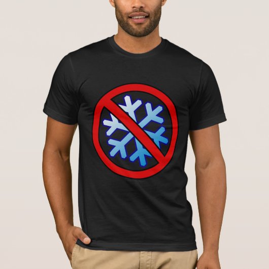 Geen sneeuwvlokken - Snowflake in de rode welkomst T-shirt (Voorkant)