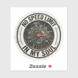 Geen Snelheidslimiet In Mijn Ziel Sticker