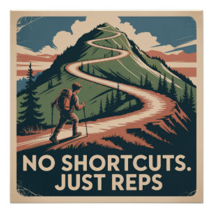 Geen Snelkoppelingen. Gewoon Herhalingen Perfect Poster
