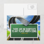 Geen snelkoppelingen inspirerend briefkaart (Voorkant / Achterkant)