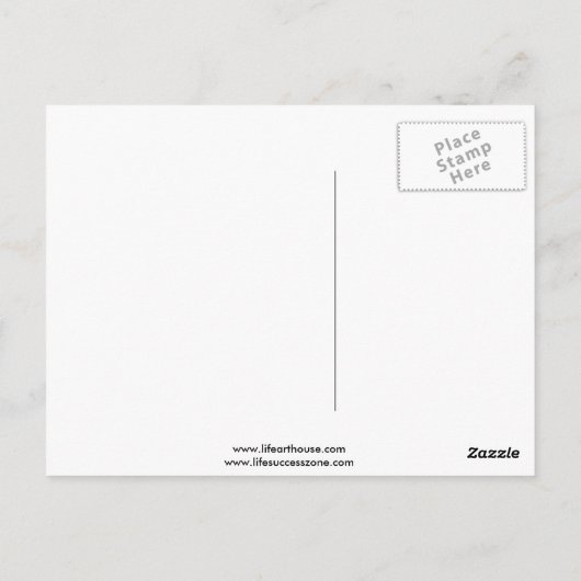 Geen snelkoppelingen inspirerend briefkaart (Achterkant)