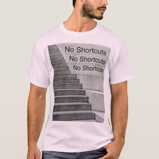 Geen snelkoppelingen – minimalistisch Motivatie on T-shirt