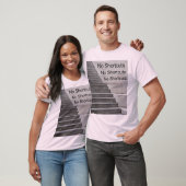 Geen snelkoppelingen – minimalistisch Motivatie on T-shirt (Unisex)