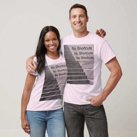 Geen snelkoppelingen – minimalistisch Motivatie on T-shirt (Unisex)