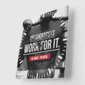 Geen snelkoppelingen, werken voor IT - Workout Mot Vierkante Klok (Hoek)