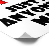 Geen Snob Funny Poster (Hoek)