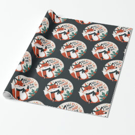 Geen snoep meer voor je Christmas Fox Cadeaupapier