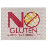 Geen snoepautomaat voor gluten of voor Wheat Safe Snijplank (Voorkant)