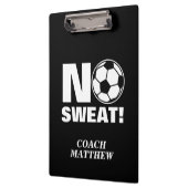 Geen snoepklembord voor de voetbal coach klembord (Links)