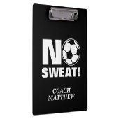 Geen snoepklembord voor de voetbal coach klembord (Rechts)