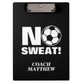 Geen snoepklembord voor de voetbal coach klembord (Voorkant)