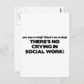 Geen sociaal werk briefkaart (Voorkant / Achterkant)