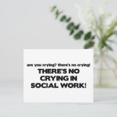 Geen sociaal werk briefkaart (Staand voorkant)