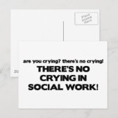 Geen sociaal werk briefkaart (Voorkant / Achterkant)