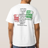 Geen sociale gezondheidszorg - t-shirt (Achterkant)