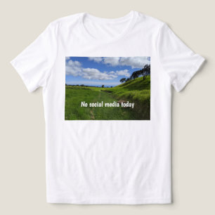 Geen sociale media vandaag Tri-Blend shirt