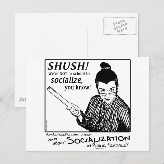 Geen socialisering! briefkaart (Voorkant / Achterkant)