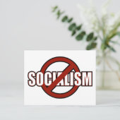 Geen socialisme briefkaart (Staand voorkant)