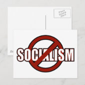 Geen socialisme briefkaart (Voorkant / Achterkant)