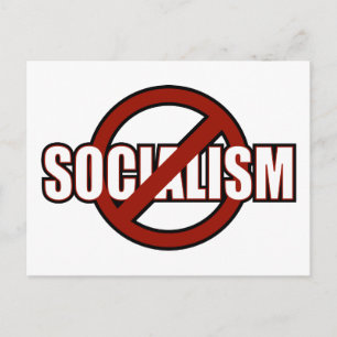 Geen socialisme briefkaart