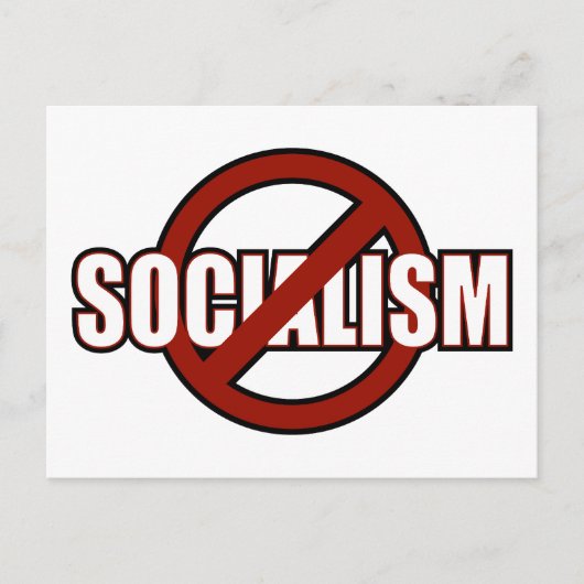 Geen socialisme briefkaart (Voorkant)