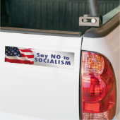 geen socialisme bumpersticker (Op Truck)