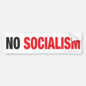 GEEN SOCIALISME! BUMPERSTICKER (Voorkant)