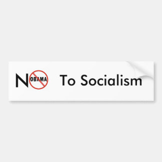 Geen socialisme bumpersticker