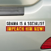 Geen socialisme bumpersticker (Op auto)