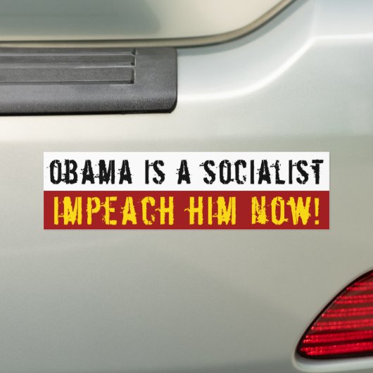 Geen socialisme bumpersticker (Op auto)