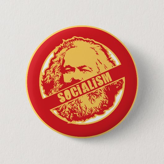 Geen socialisme ronde button 5,7 cm (Voorkant)