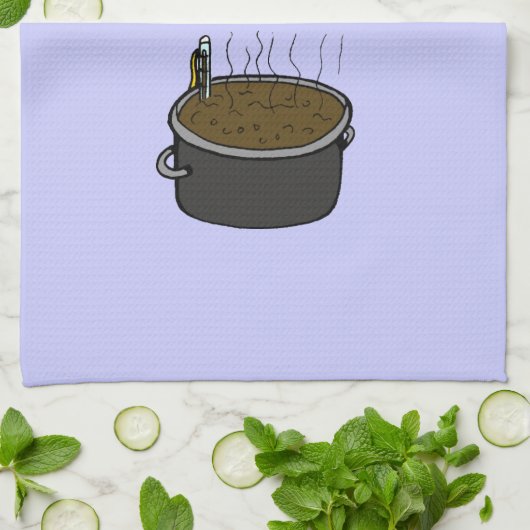 Geen soep voor jou theedoek (Gevouwen)