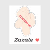 Geen Sokken Day Feet Sticker (Vel)