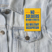 Geen Soldaten in Onze Straten Button (Insitu)