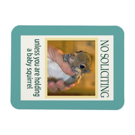 Geen solicerende eekhoorn magneet (Horizontaal)