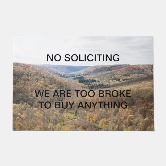 GEEN SOLICITE DOORMAT DEURMAT (Voorkant)