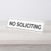 GEEN SOLICITING BUREAU NAAMBORDJE (Voorkant)