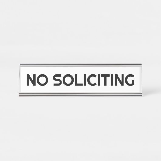 GEEN SOLICITING BUREAU NAAMBORDJE (Voorkant)