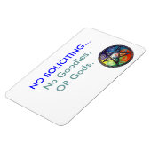 Geen Soliciting magneet, met Pentacle Magneet (Linkerzijde)