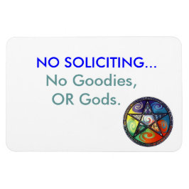 Geen Soliciting magneet, met Pentacle Magneet