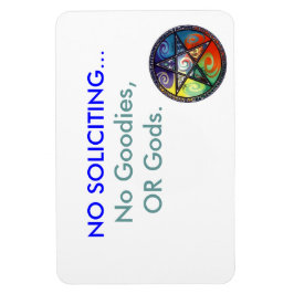 Geen Soliciting magneet, met Pentacle Magneet