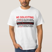 GEEN SOLICITING T-SHIRT (Voorkant)