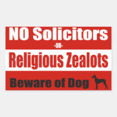 GEEN solicitors deur/raam Sticker (Voorkant)