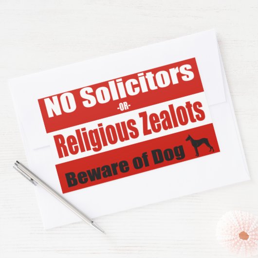 GEEN solicitors deur/raam Sticker (Envelop)